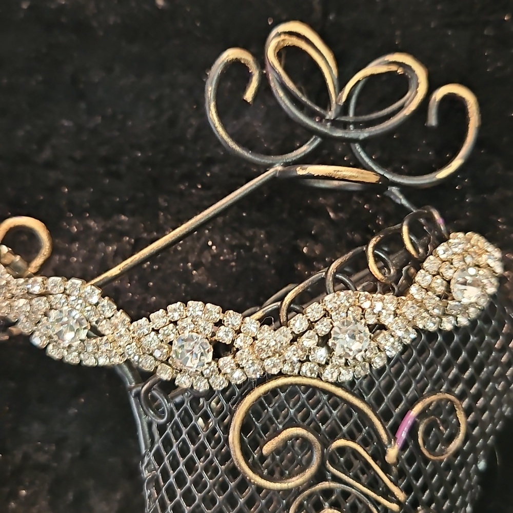 Sparkling Vintage Rhinestone Link Bracelet